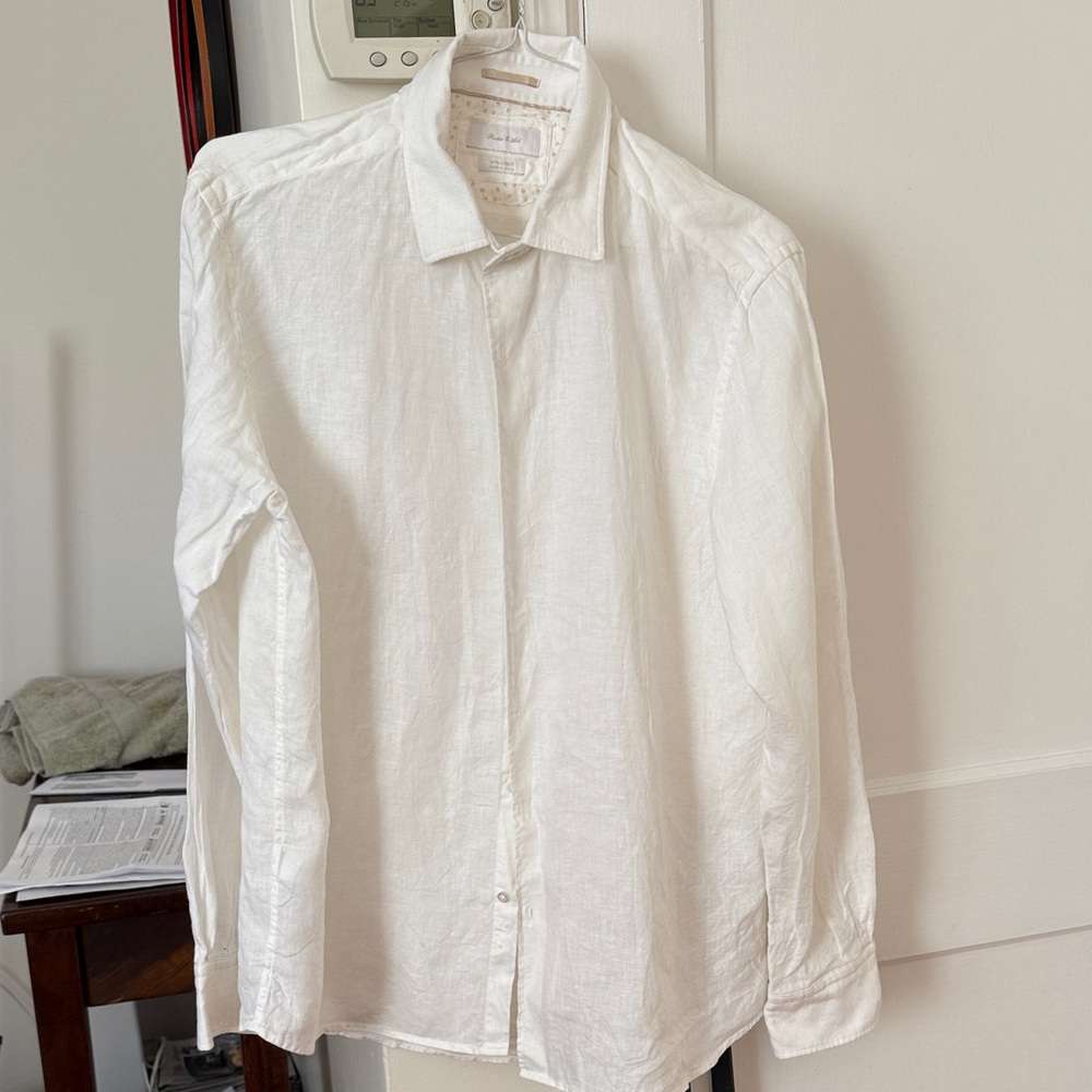 Classic White Button-Down Shirt
